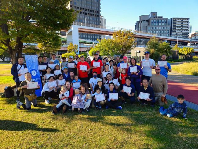 Seurakunnan juoksutapahtuma Japanissa (Kuva: SEKL)