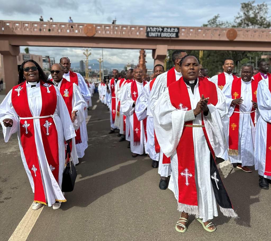 Vuonna 2025 Mekane Yesus -kirkko juhli 65-vuotista taivaltaan Addis Abebassa. Kuva: Anna Suoheimo